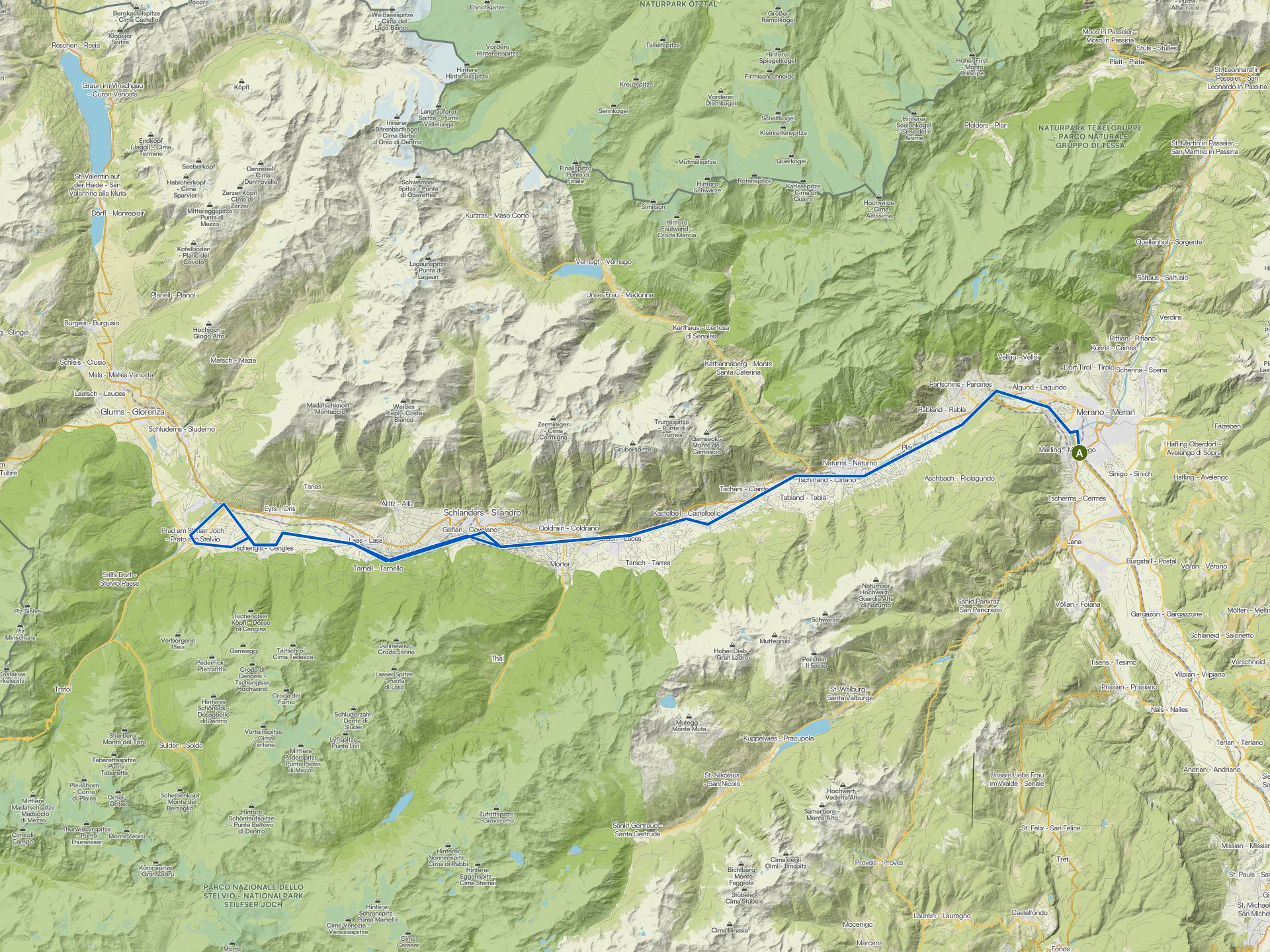 Die besten Rennradtouren rund um Meran - Merano | Komoot
